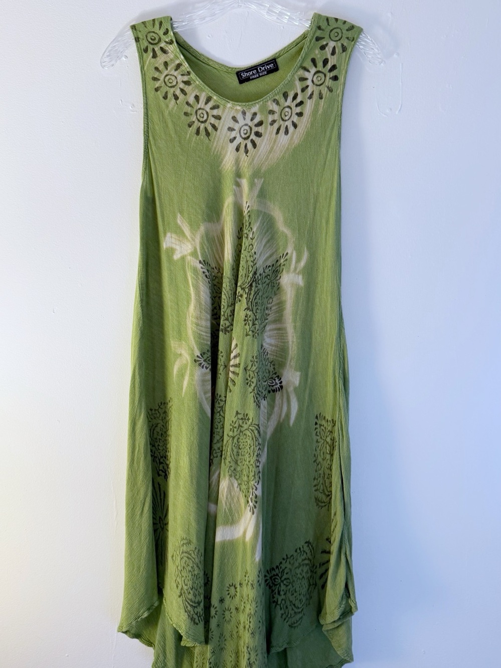 Green Floral Midi Dress